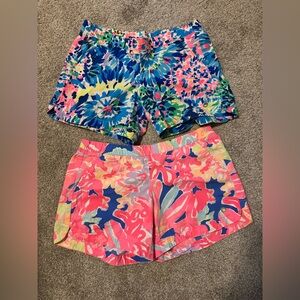 Lilly Pulitzer Vibrant Floral Women's Shorts, 2 shorts included
